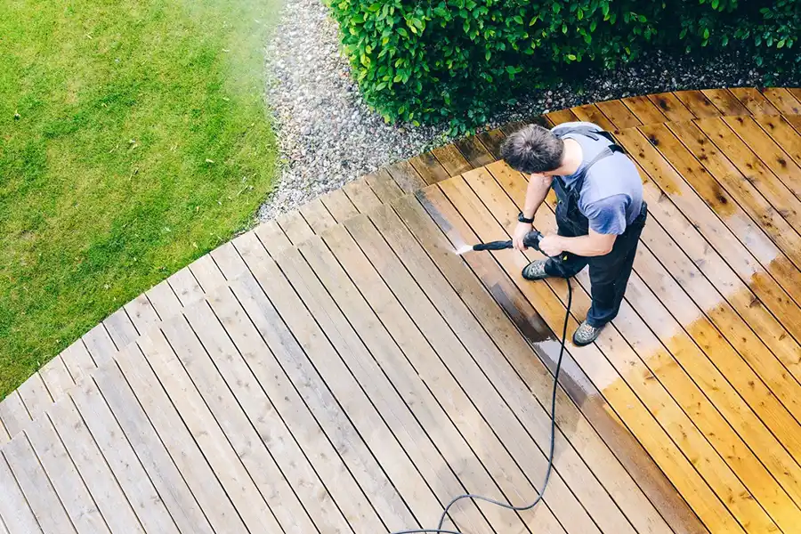 How To Power Wash A Deck in Acworth GA